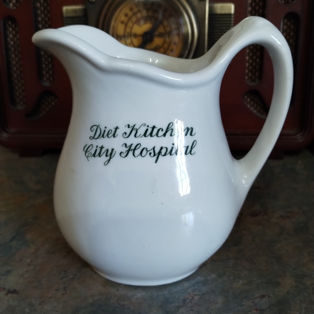 White Ceramic Creamer Pitcher